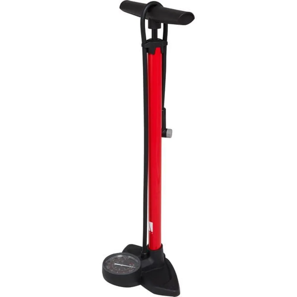 uPRISE Bikes M Part M part Essential Floor/Track Pump - 180psi - Red | Price match, 365 day return s, 18-Month Warranty, Finance Available & Free UK Delivery