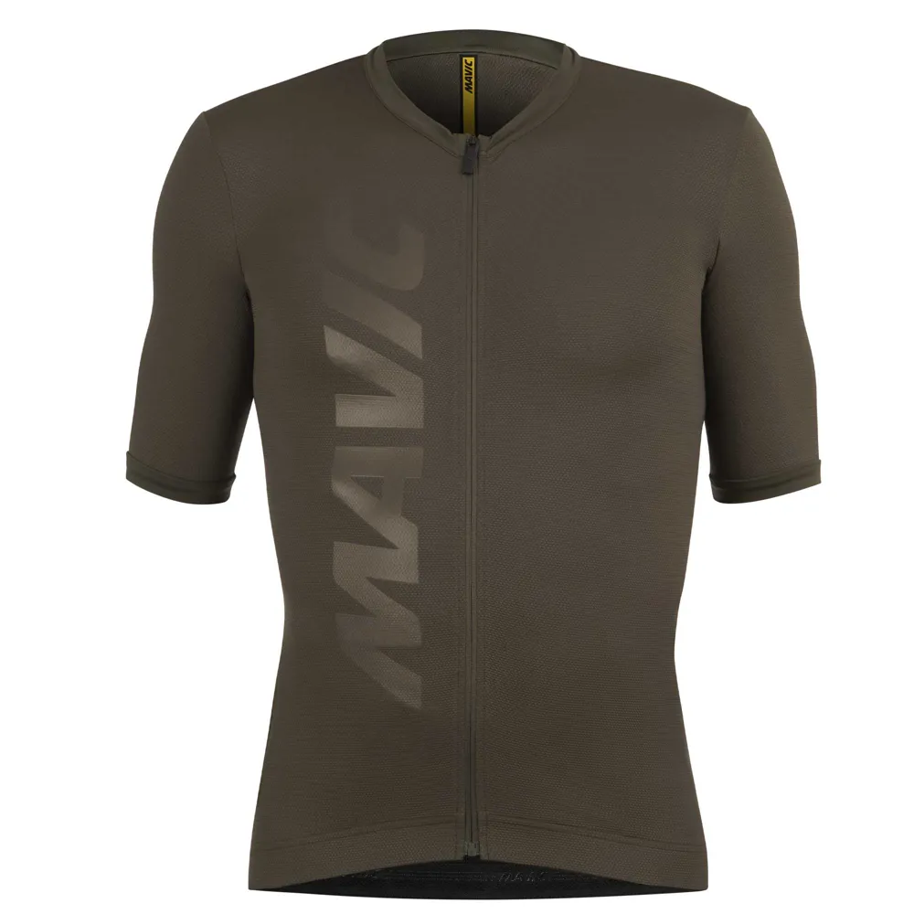 uPRISE Bikes Mavic Aksium Men's Short Sleeve Jersey - Army Green | Price match, 365 day return s, 18-Month Warranty, Finance Available & Free UK Delivery