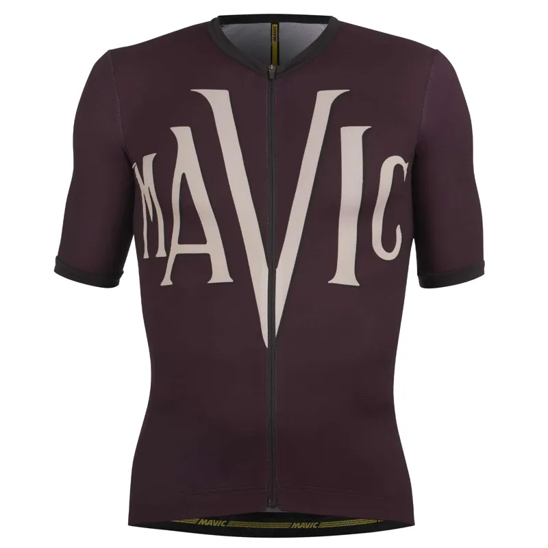 Mavic Heritage Men's Short Sleeved Jersey - Aubergine