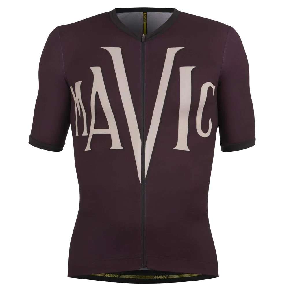 uPRISE Bikes Mavic Heritage Men's Short Sleeved Jersey - Aubergine | Price match, 365 day return s, 18-Month Warranty, Finance Available & Free UK Delivery