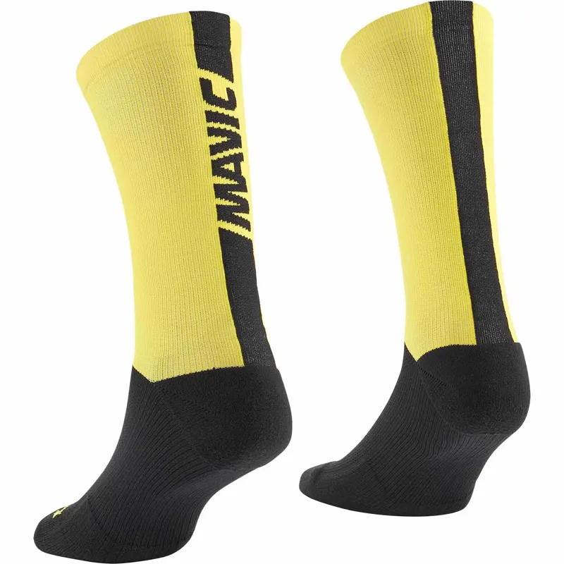 Mavic Logo Socks - Yellow/Black-1