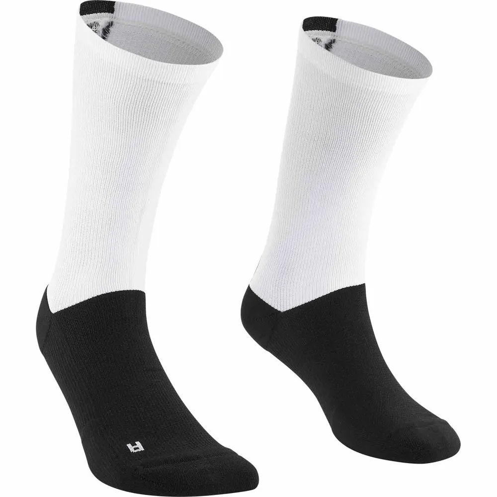 uPRISE Bikes Mavic Logo Socks - White/Black | Price match, 365 day return s, 18-Month Warranty, Finance Available & Free UK Delivery