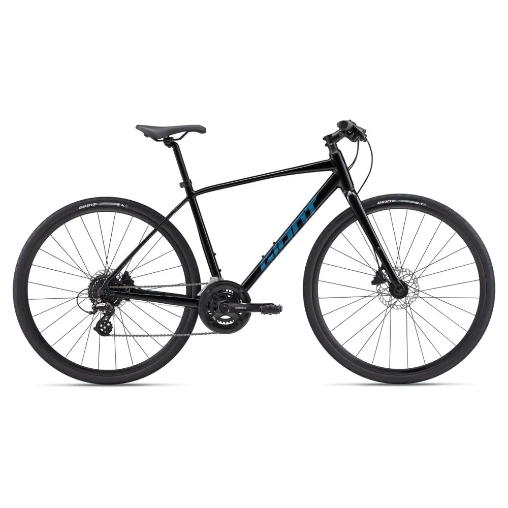uPRISE Bikes Giant Escape 2 Disc 2024 Hybrid Bike - Black | Price match, 365 day return s, 18-Month Warranty, Finance Available & Free UK Delivery