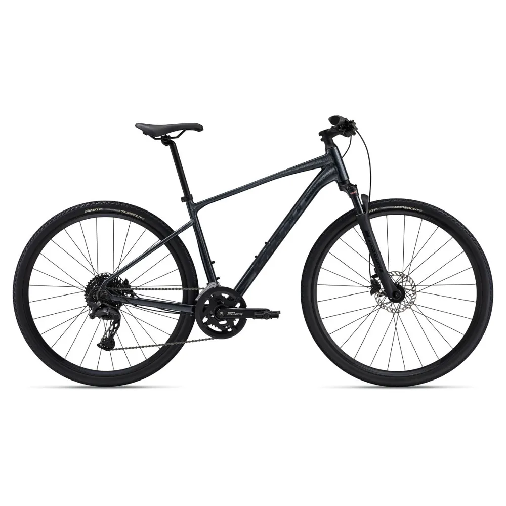 uPRISE Bikes Giant Roam 1 Disc 2024 Hybrid Bike - Black Diamond | Price match, 365 day return s, 18-Month Warranty, Finance Available & Free UK Delivery
