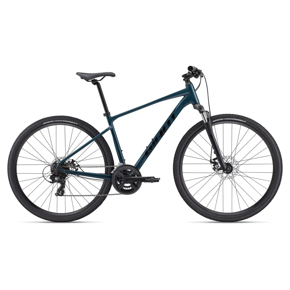 uPRISE Bikes Giant Roam 4 Disc 2024 Hybrid Bike - Deep Lake | Price match, 365 day return s, 18-Month Warranty, Finance Available & Free UK Delivery