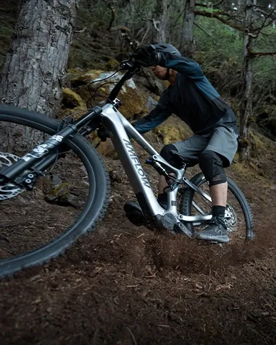 Amflow PL roostign a turn showing motor detail