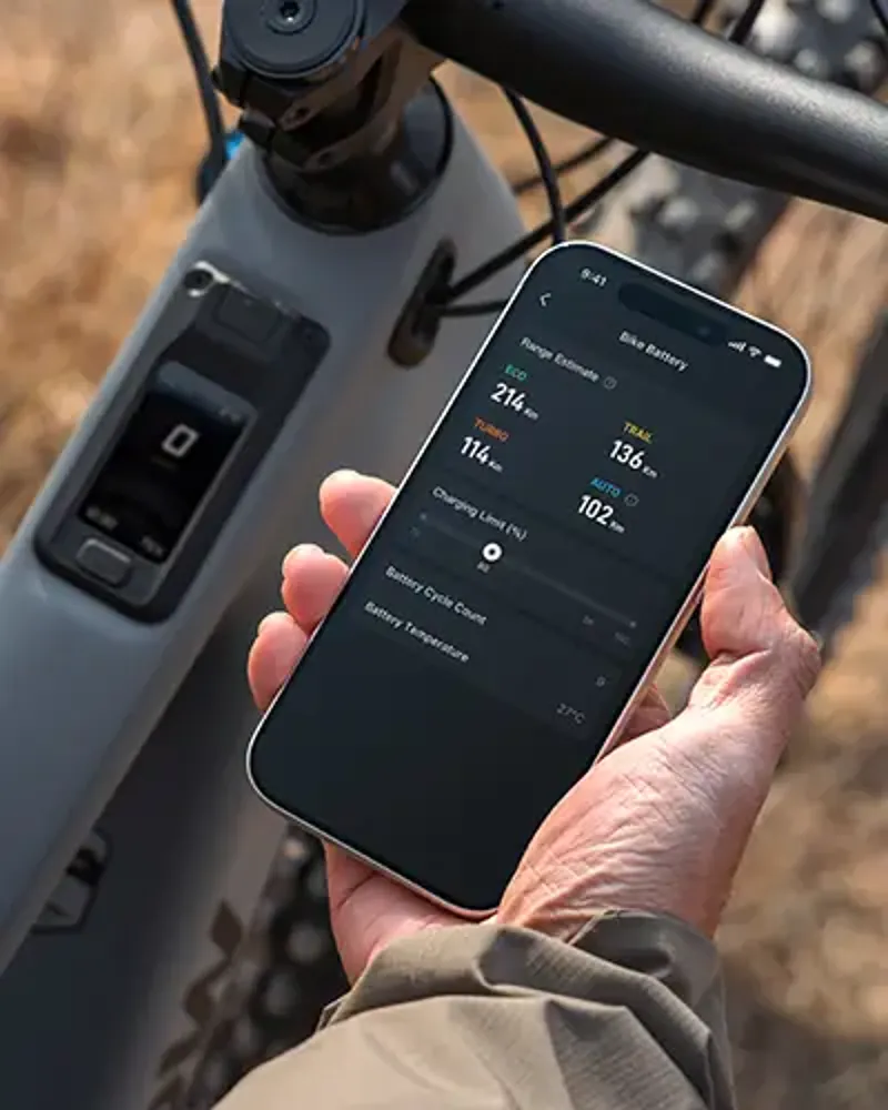 Using the Avinox Ride smartphone app with the Amflow PR electric mountain bike
