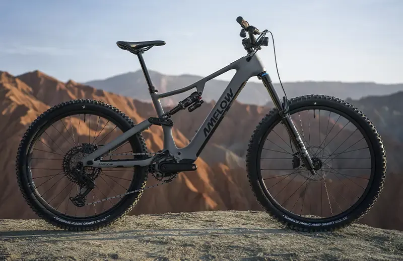Amflow PR Pro side profile shot in the mountains