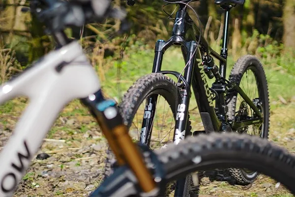 Amflow PX Carbon and Carbon Pro showing Fox 36 forks