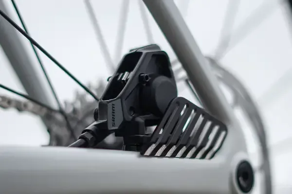 SRAM Road bike disc brake caliper on a Merida Reacto