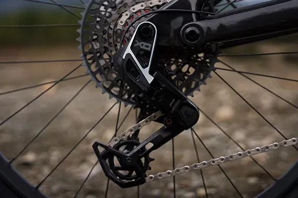 SRAM derailleur on Forbidden Dreadnought E