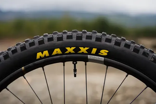 Maxxis Mountain bike tyre tread detail
