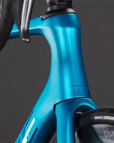 Cube Agree carbon road bike head tube profile