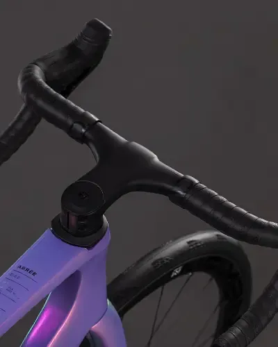Cube Agree integrated cockpit and handlebar detail