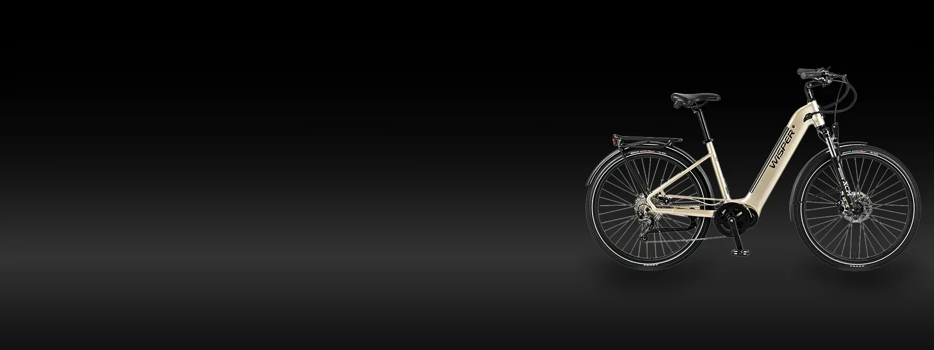 Wisper electric bikes designed for comfortable urban commuting and everyday riding