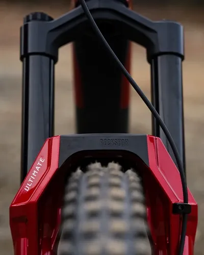 Forbidden Dreadnought RockSHox Zeb fork detail