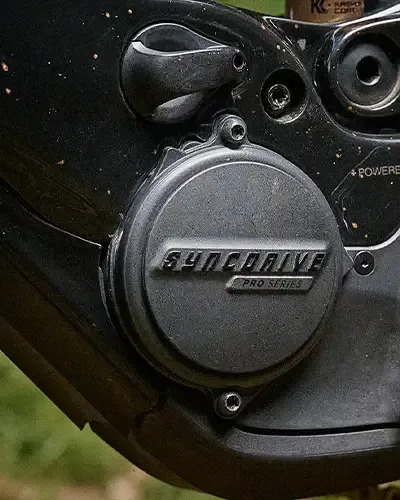 Giant SyncDrive motor integrated into an electric mountain bike frame