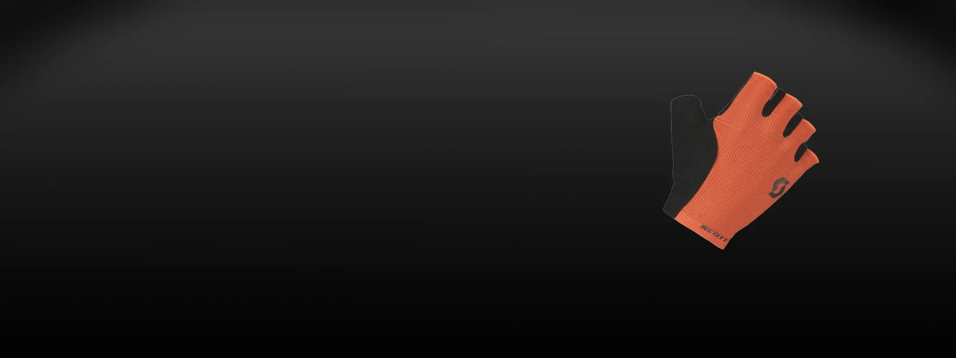 Cyclist wearing Scott gloves on a mixed terrain ride