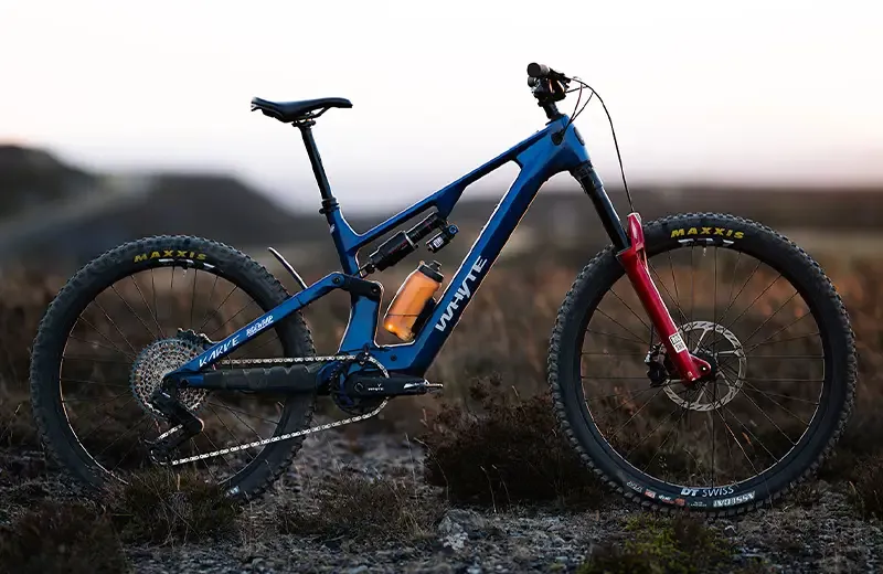 Whyte Karve EVO RSX electric mountain bike on open moorland