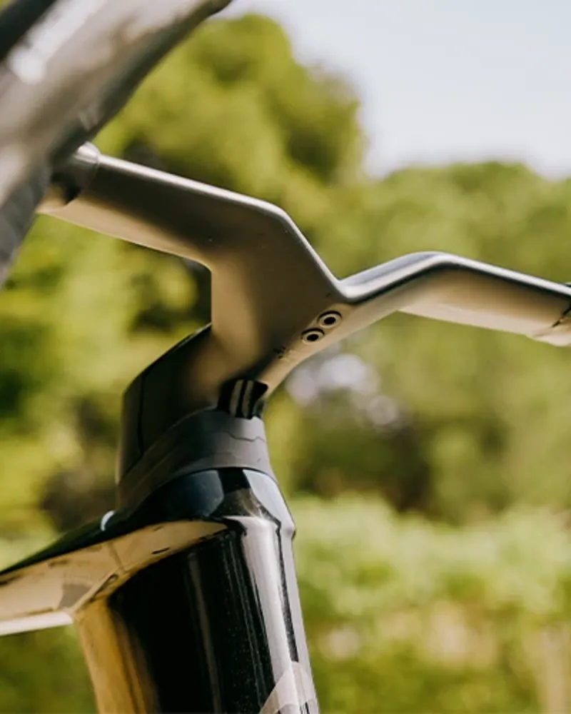 Merida Reacto cockpit and front end detail