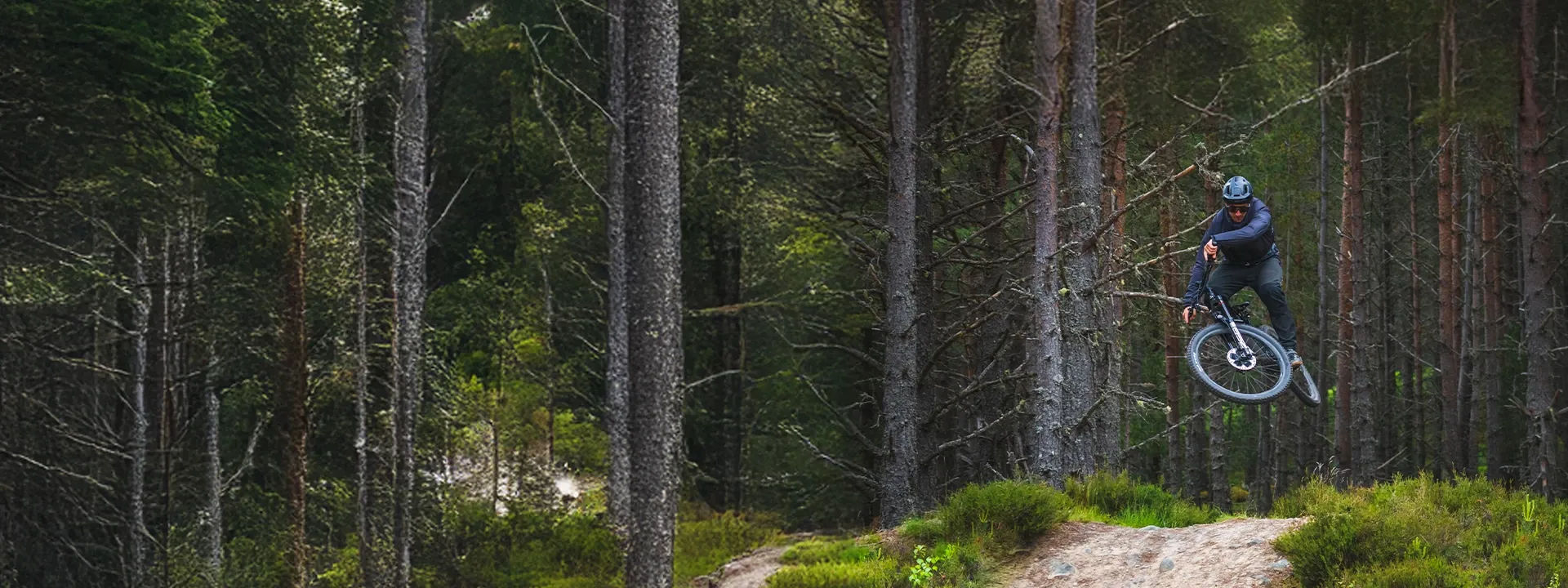 27.5 inch 650b mountain bike on flowing trail terrain
