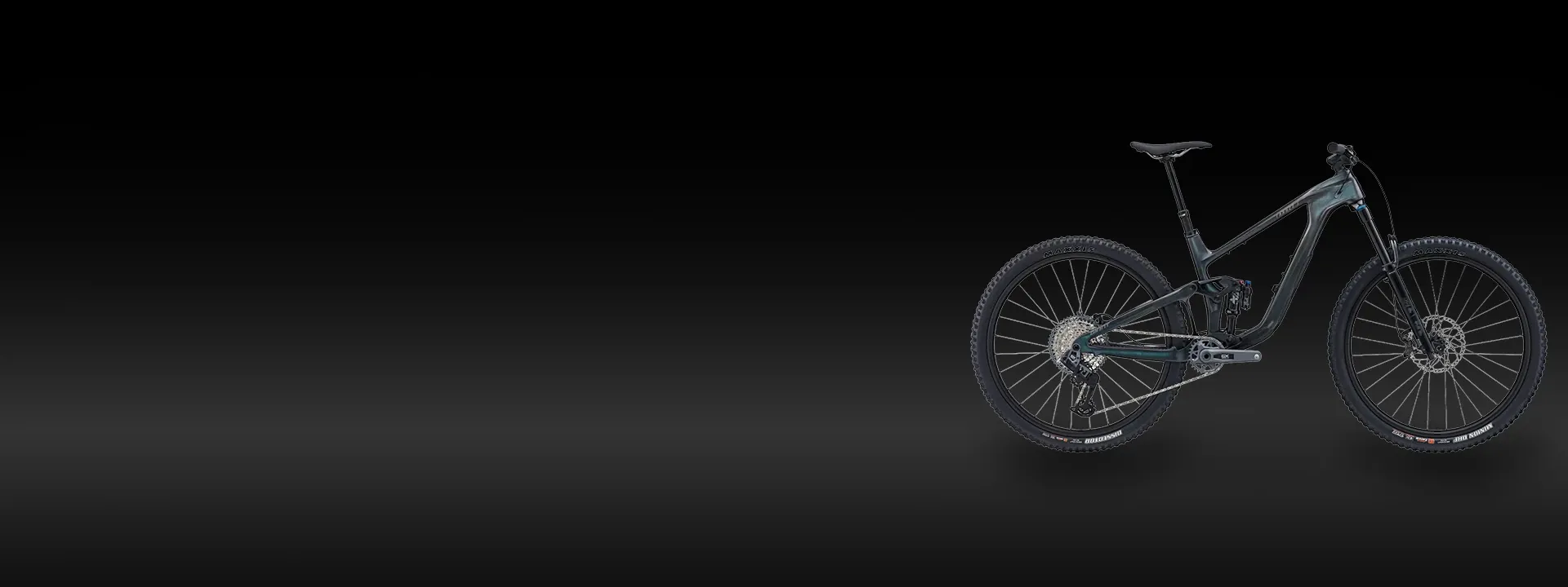 Giant mountain bike riding trail terrain