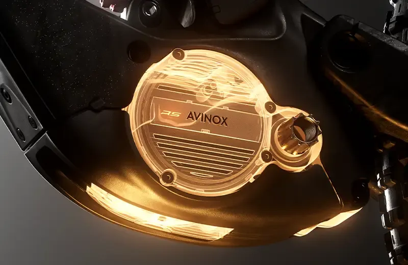 Orbea Wild LT Avinox M2S motor render glow