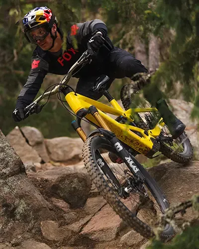 Orbea Wild LT riding technical terrain