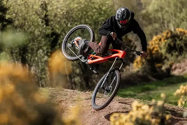 Orbea Wild LT riding jump line