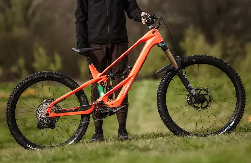 Orbea Wild LT long travel electric mountain bike custom colour side profile