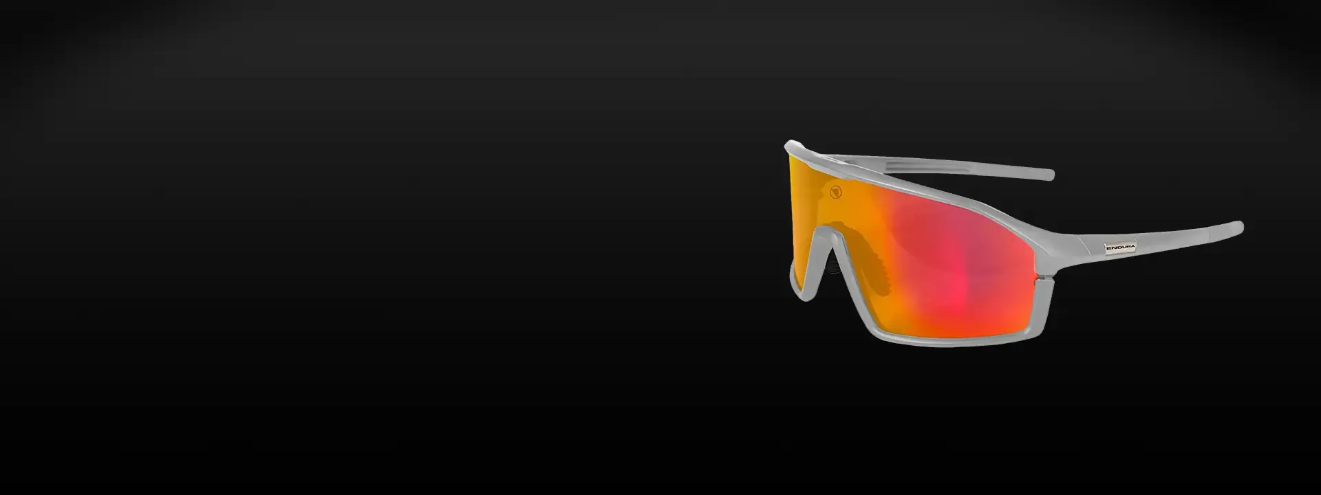 Cyclist wearing Endura cycling glasses on a ride