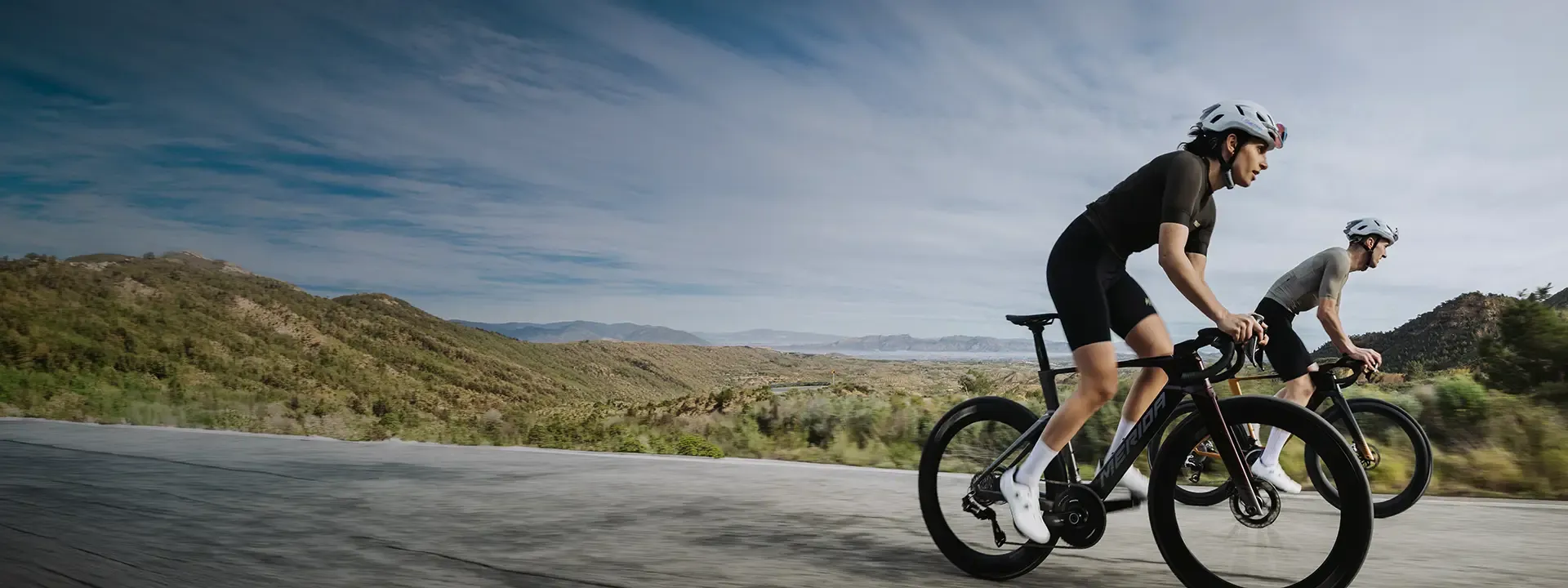 Road cyclist wearing padded lycra cycling shorts on a summer road ride