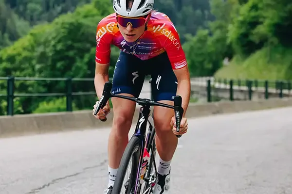 Riding the Specialized Tarmac SL8 showing aero front end