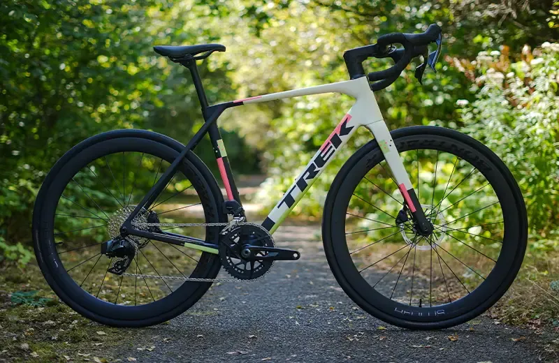 Trek Domane SLR carbon bike viewed from the side