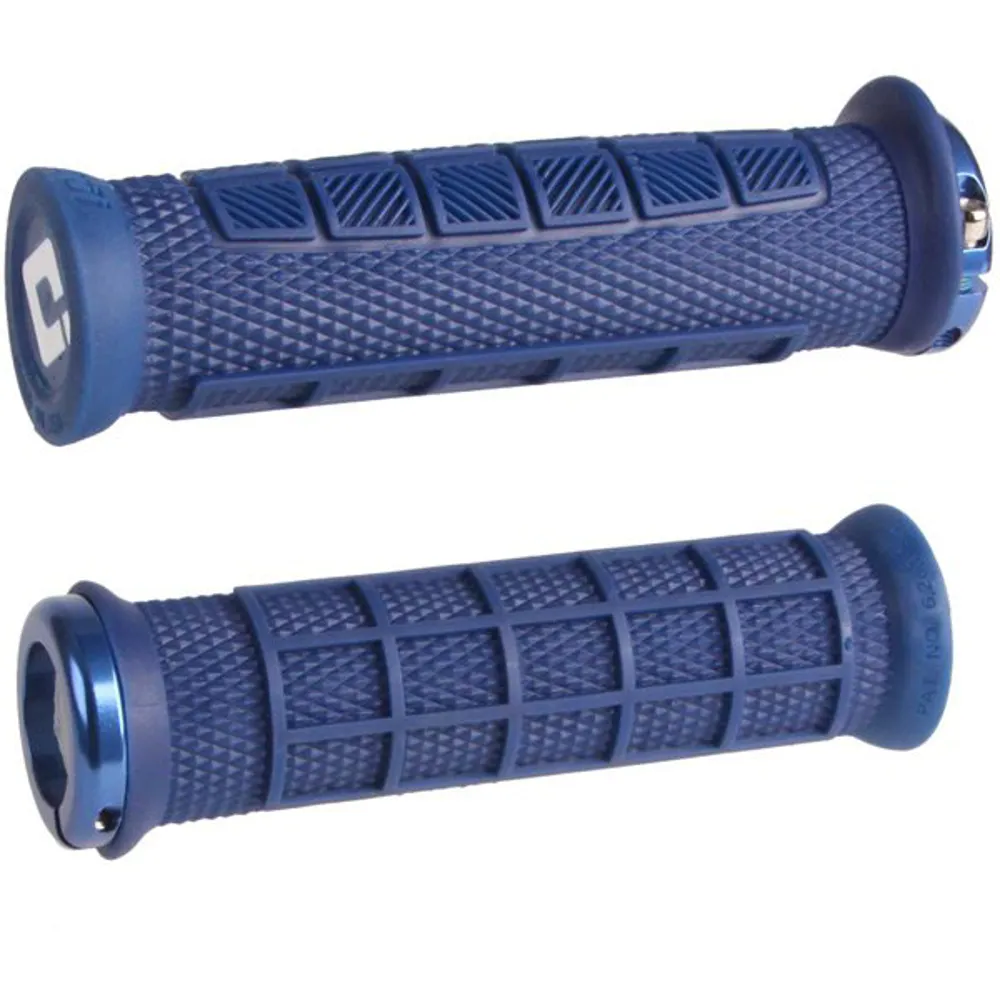 uPRISE Bikes ODI Elite Pro MTB Lock-On Grips - 130mm - Navy Blue | Price match, 365 day return s, 18-Month Warranty, Finance Available & Free UK Delivery