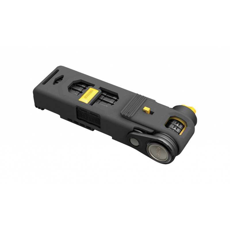OnGuard K9 Combination Link Plate Lock - Black/Yellow-1