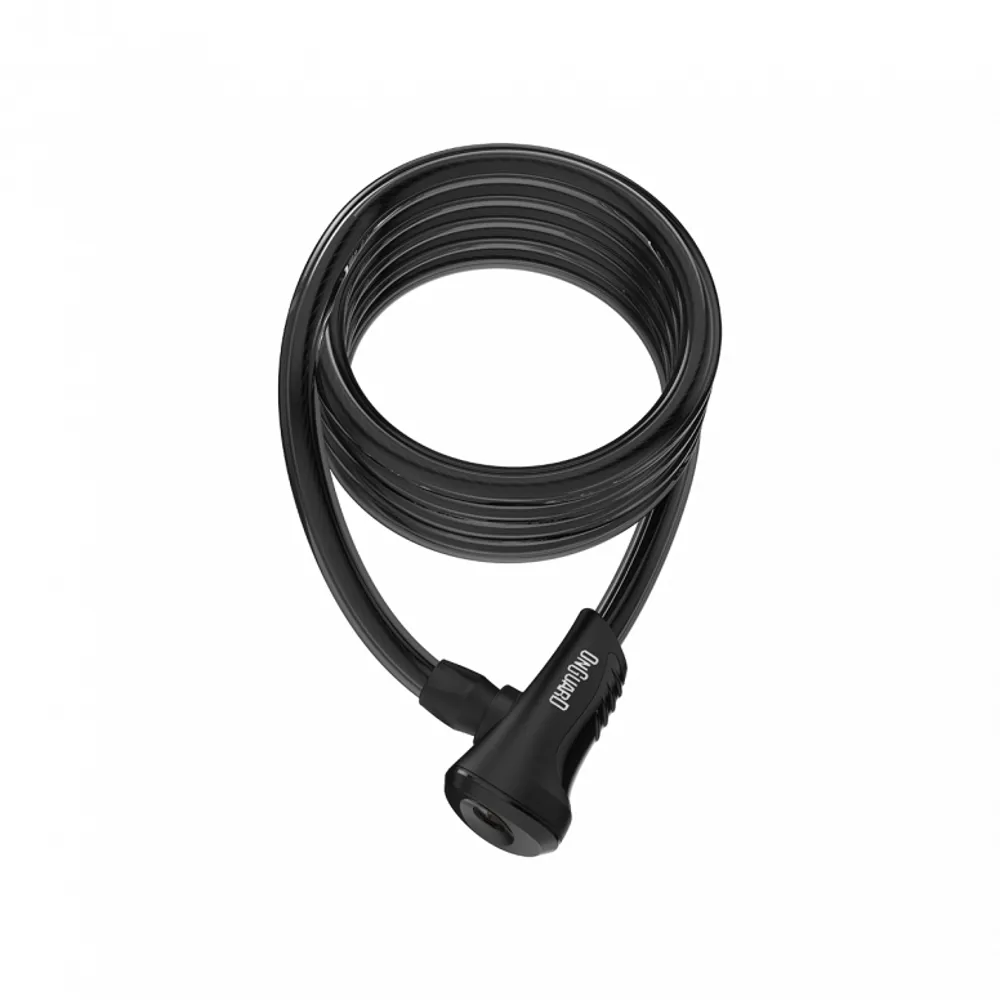 uPRISE Bikes Onguard OnGuard Neon Coil Cable Lock - Black - 180cm x 12mm | Price match, 365 day return s, 18-Month Warranty, Finance Available & Free UK Delivery