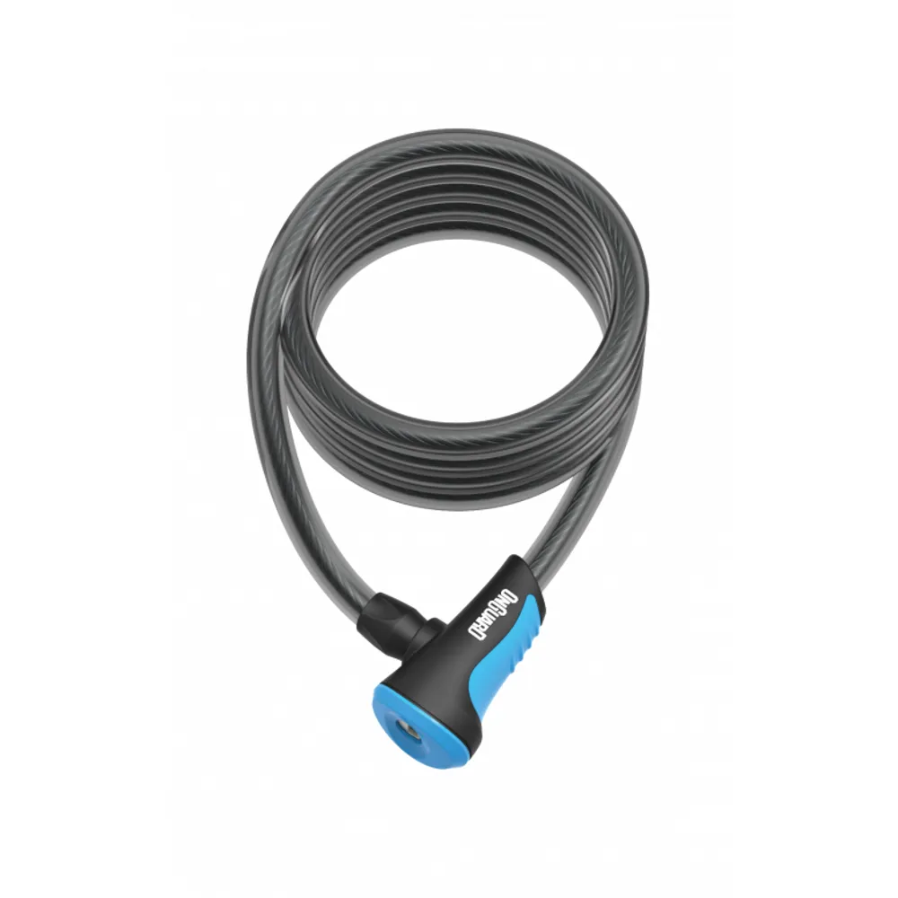 uPRISE Bikes Onguard OnGuard Neon Coil Cable Lock - Black/Blue - 180cm x 12mm | Price match, 365 day return s, 18-Month Warranty, Finance Available & Free UK Delivery