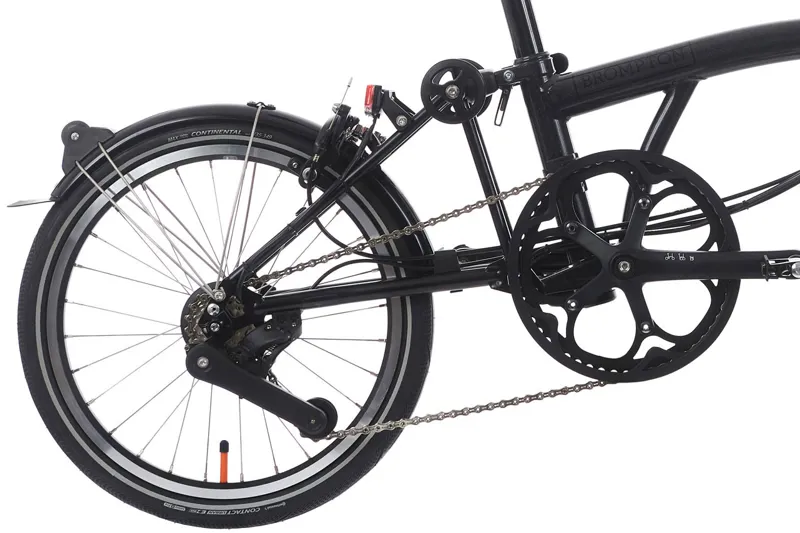 Brompton M4L P Line 2024 Electric Folding Bike - Midnight Black Met-5