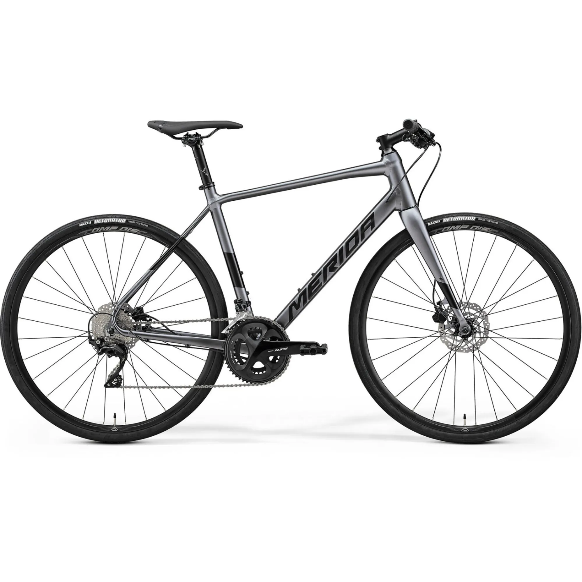 Merida Speeder 400 Flat Bar Road Bike Anthracite Black Merida Speeder 400 Flat Bar Road Bike Anthracite Black