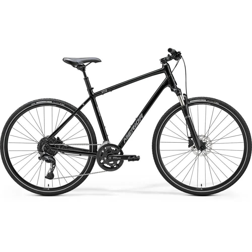 uPRISE Bikes Merida Crossway 300 2024 Hybrid Bike - Black | Price match, 365 day return s, 18-Month Warranty, Finance Available & Free UK Delivery