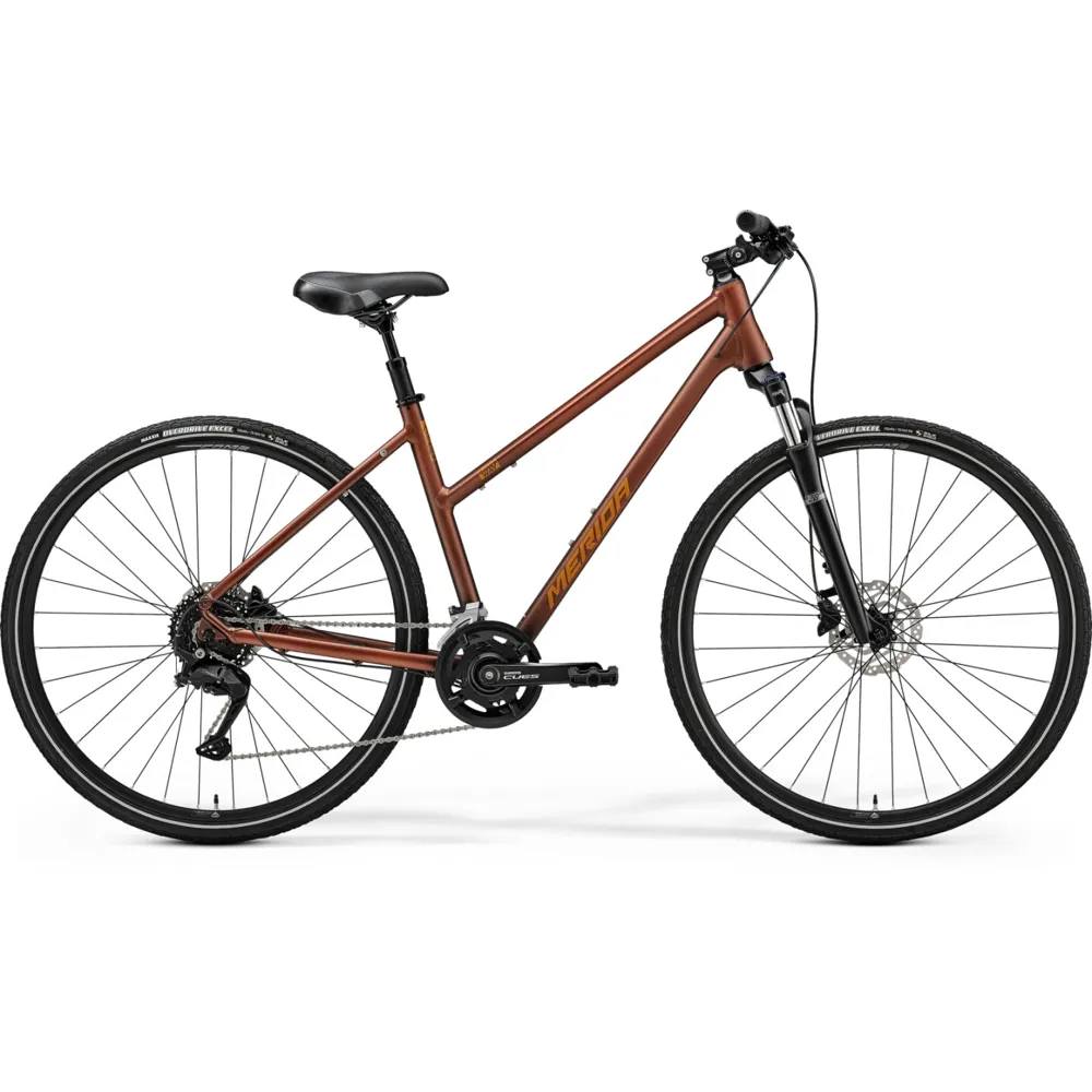 uPRISE Bikes Merida Crossway 100 Women's 2024 Hybrid Bike - Bronze | Price match, 365 day return s, 18-Month Warranty, Finance Available & Free UK Delivery