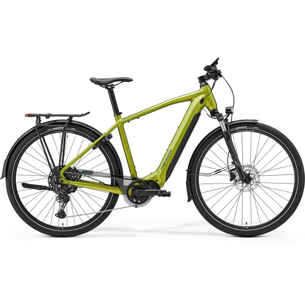 uPRISE Bikes Merida eSpresso 575 EQ 2024 Electric Hybrid Bike - Green/Black | Price match, 365 day return s, 18-Month Warranty, Finance Available & Free UK Delivery