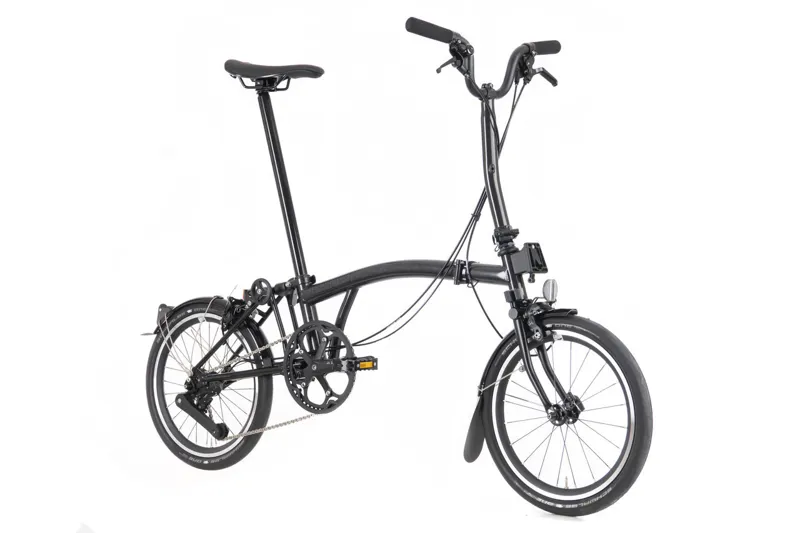 Brompton P Line 4 Speed Mid Bar 2026 Folding Bike - Midnight Black 54T-1