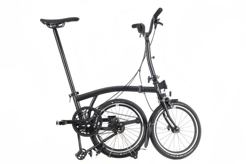 Brompton P Line 4 Speed Mid Bar 2026 Folding Bike - Midnight Black 54T-2