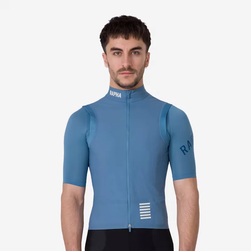 Rapha Pro Team Men's Lightweight Gilet - Dusted Blue/White-2