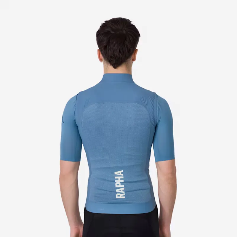 Rapha Pro Team Men's Lightweight Gilet - Dusted Blue/White-3