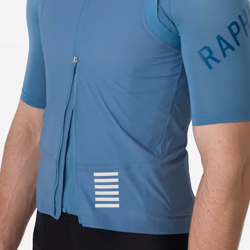 Rapha Pro Team Men's Lightweight Gilet - Dusted Blue/White-4