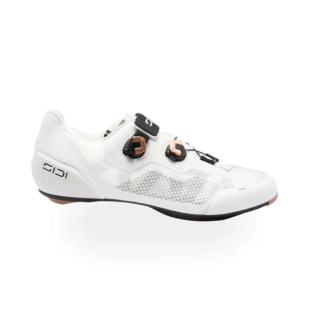 uPRISE Bikes Sidi Genius X Vapo Road Shoes - White | Price match, 365 day return s, 18-Month Warranty, Finance Available & Free UK Delivery