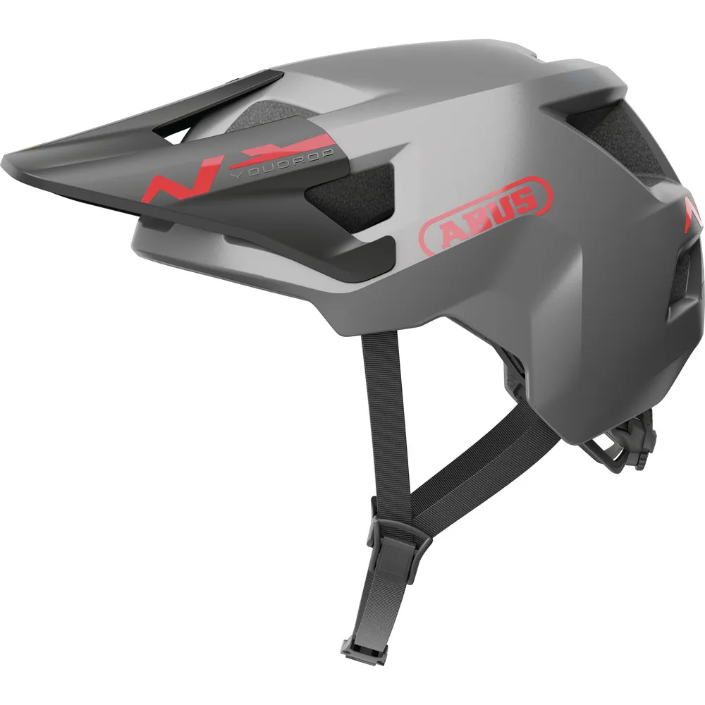 uPRISE Bikes Abus YouDrop Kids Helmet - Ti Silver - 48-55cm | Price match, 365 day return s, 18-Month Warranty, Finance Available & Free UK Delivery